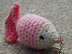 Crochet pattern fish keychain