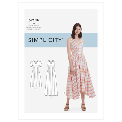 Simplicity Misses' Released Pleat Dress S9134 - Sewing Pattern