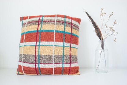 Pheasant tartan cushion