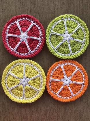 Summer Citrus Coasters