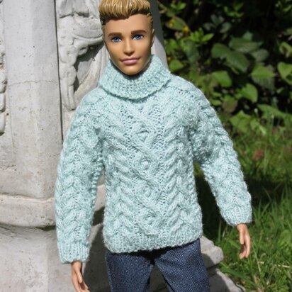 1:6th scale Aran sweater 2