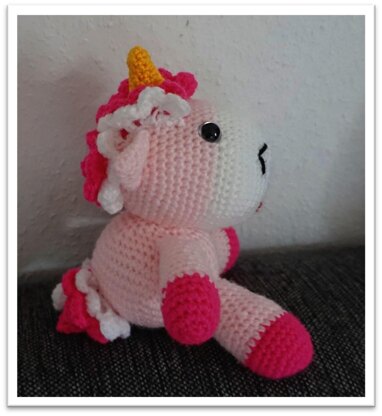 Häkelanleitung Amigurumi "Pinky das kleine Einhorn" ♥