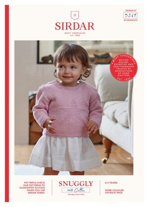 Star Sweater in Sirdar Snuggly 100% Cotton - 5269 - Downloadable PDF