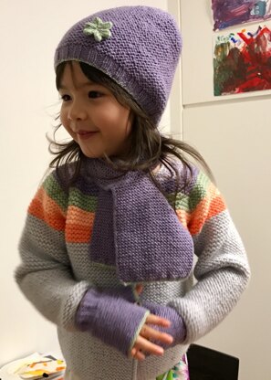 Matching hug scarf for little sister