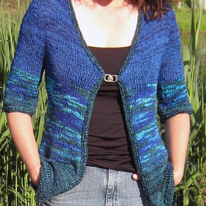 Claire bleu Strickjacke