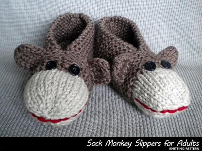 Sock Monkey Slippers