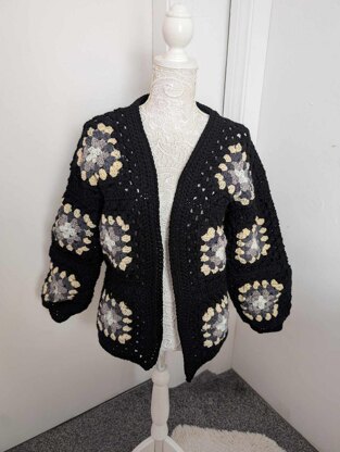 Crochet Classic Patchwork Cardigan Pattern