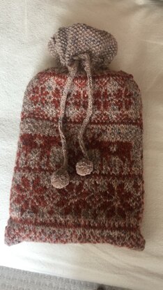 Nordic hot water bottle cover