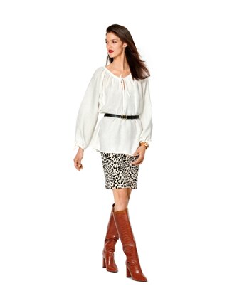 Burda Style Misses' Blouse â€“ Carmen Blouse â€“ Drawstring Neckline B6227 - Paper Pattern, Size 8-18