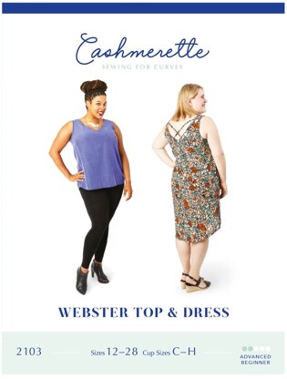 Cashmerette Webster Top & Dress 2103 - Paper Pattern, Size 12 - 28