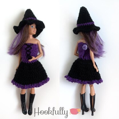 Dolls Halloween Witch Costume
