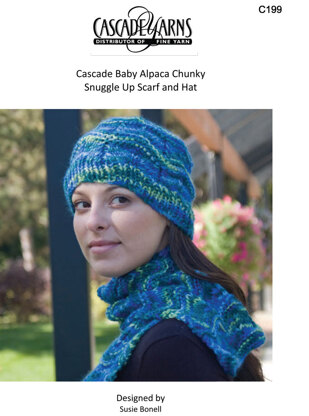Snuggle Up Hat & Scarf in Cascade Baby Alpaca Chunky - C199
