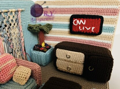 Amigurumi living room TV table