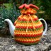 Springtime Flowers 4 Cup Teapot Cosy Knitting Pattern