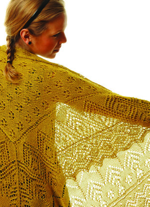 Cypress Shawl in BC Garn Jaipur Fino - K3065BC J - Downloadable PDF