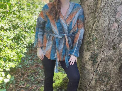 Cardigan "Dancing Leaves"
