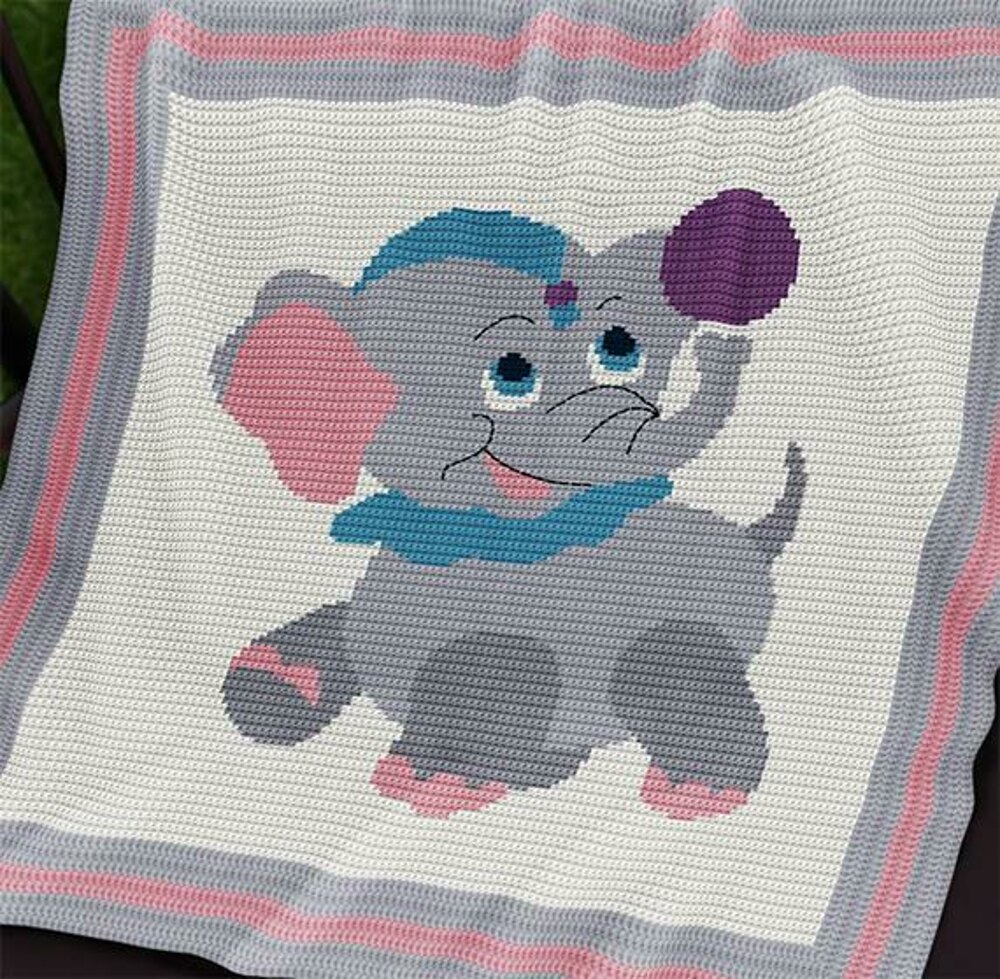 Circus outlet baby blanket