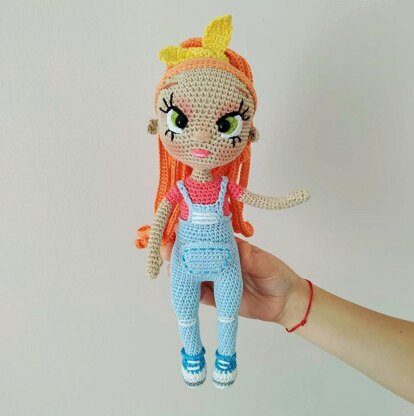 Amigurumi doll pattern, Crochet doll pattern 11,42 inch (29 cm) Baby doll crochet pattern