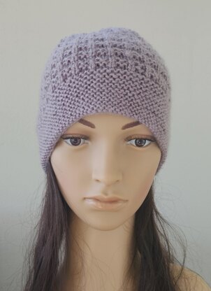 Surrey - Family textured beanie with garter brim