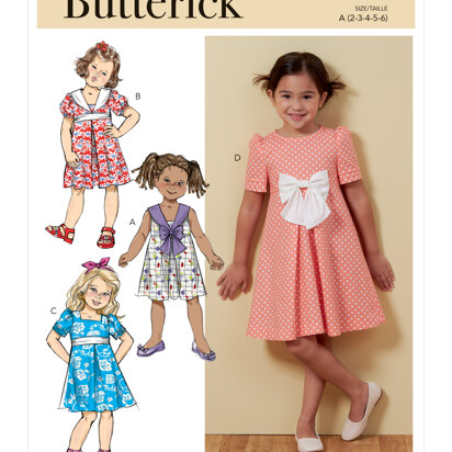 Butterick Children's Dress B6886 - Paper Pattern, Size 2-3-4-5-6