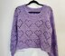 Mohair heart sweater Valentine