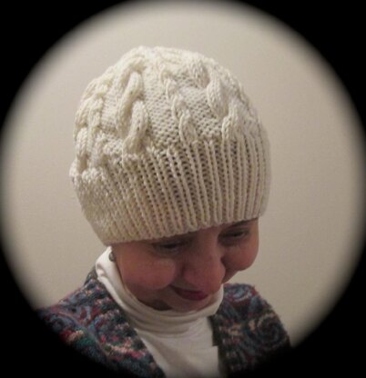 Cabled Slouch Cap