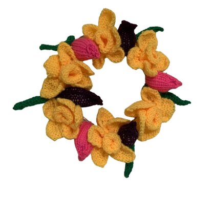 TULIP AND DAFFODIL SPRING WREATH