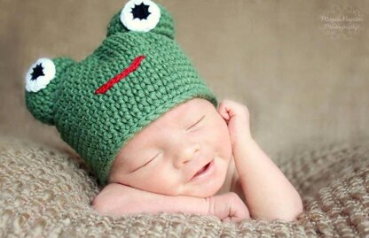 Froggo Baby Hat Crochet Pattern