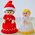 Miniature Christmas Elf and Angel Dolls Knitting Pattern - Toy Knitting Pattern