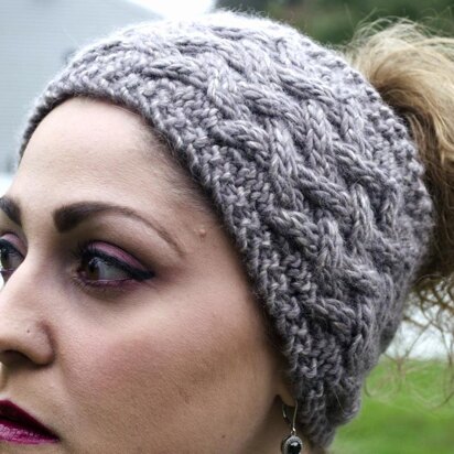 Open Lattice Headband - knitting pattern