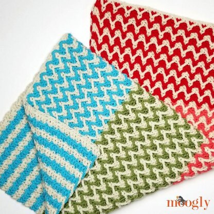 Bright Chevron Borderless Blanket