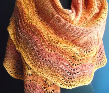 Cascade shawl 22