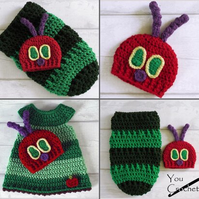 Hungry Caterpillar Baby Dress Cocoon and Hat Set