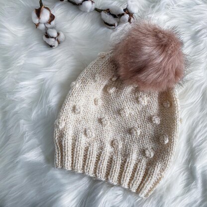 Popcorn Slouchy Beanie Hat