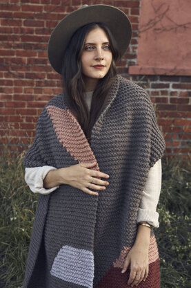 Level Up Blanket Scarf in Lion Brand Hue & Me - M20285-TWH - Downloadable PDF