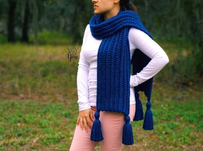 Knit-Look Crochet Scarf