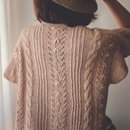 Faye Summer Top Knitting pattern by Irene Lin | LoveCrafts