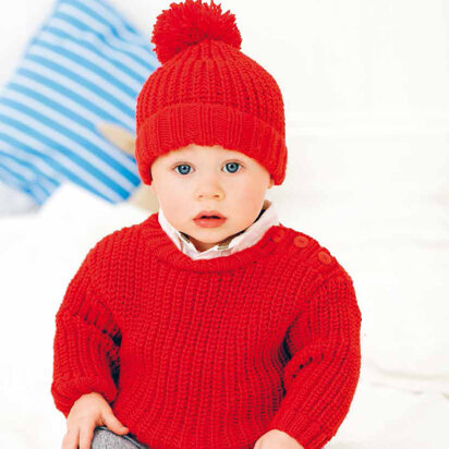 Sweater and Hat in Rico Baby Classic DK - 144