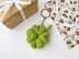 Clover crochet keychain amigurumi pattern Crochet bag charm pattern Crochet car mirror hanging