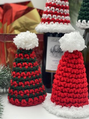 Holiday Wine Bottle Hat