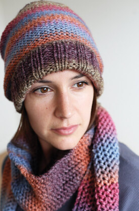 Beanie & Scarf Set in Ella Rae Seasons - ER15-03 - Downloadable PDF