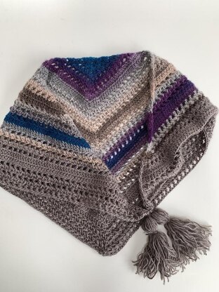 Borlotto Bean Shawl