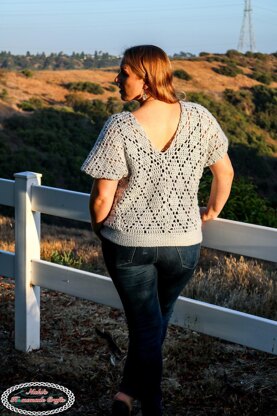 Diamond V Neck Top