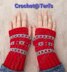 Textured Stripes Mosaic Gloves