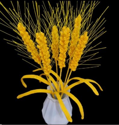 Crochet Wheat plant