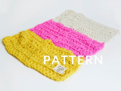 Multicolored Crochet Baby Blanket in Loopy Mango Merino No. 5 - Downloadable PDF