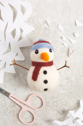 Hawthorn Handmade Snowman Mini Needle Felting Kit