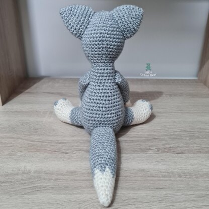 Wilbur the Wolf - UK Terminology - Amigurumi