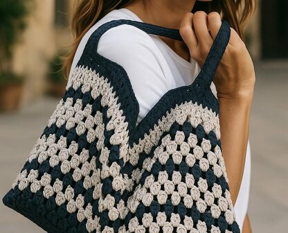 Cotton Crochet Beach Bag