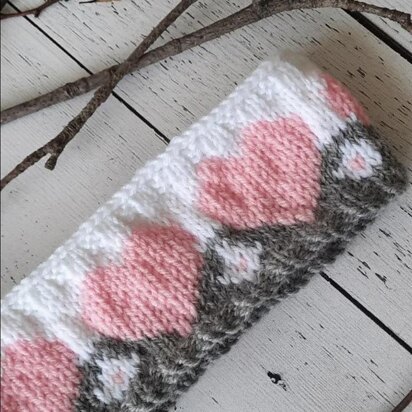 Heart Headband - knitting pattern